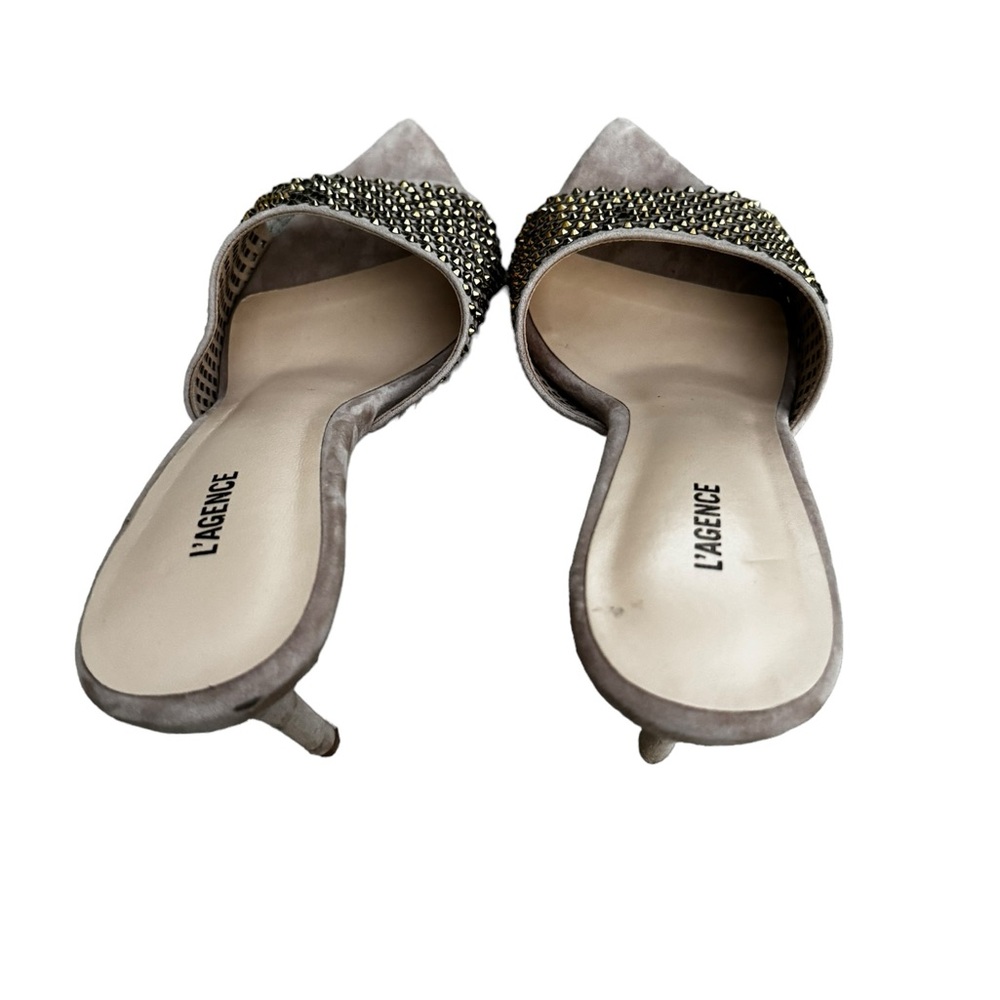L’Agence Narcise Rhinestone Sandal in Macaroon 10 - Picture 6 of 12